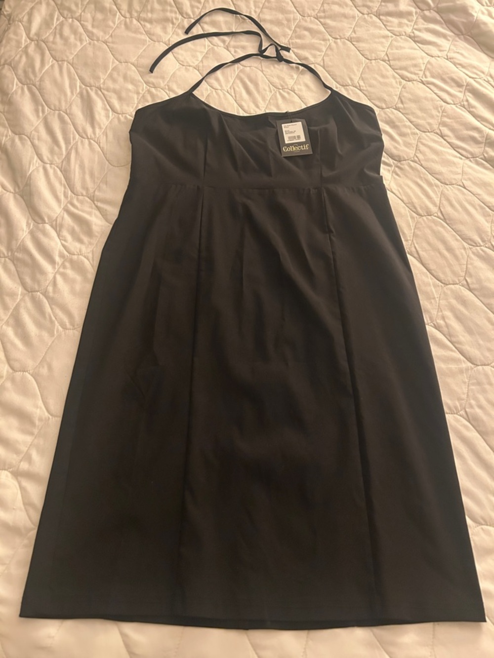 Collectif Black Strapless Halter A-Line Dress